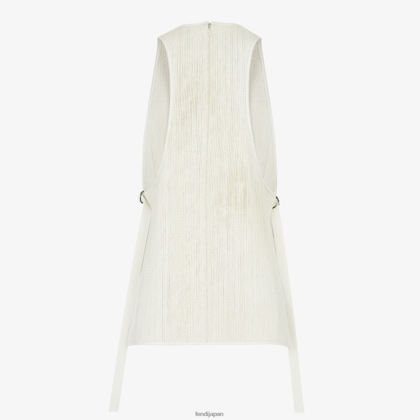 jp Fendi 女性 ウーブンレザートップ 白 20L42T1103 衣服