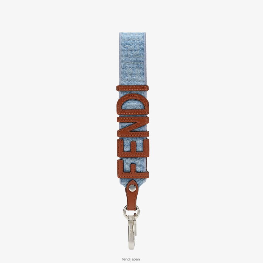 jp Fendi 女性 デニムキーケース ライトブルー 20L42T100 アクセサリー
