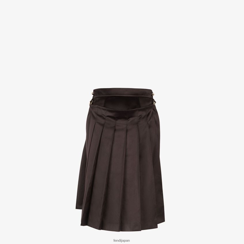jp Fendi 女性 ダッチェスサテンスカート 茶色 20L42T1000 衣服