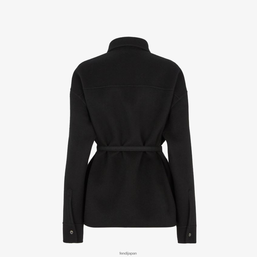 jp Fendi 女性 カシミアの定番ジャケット 黒 20L42T1001 衣服
