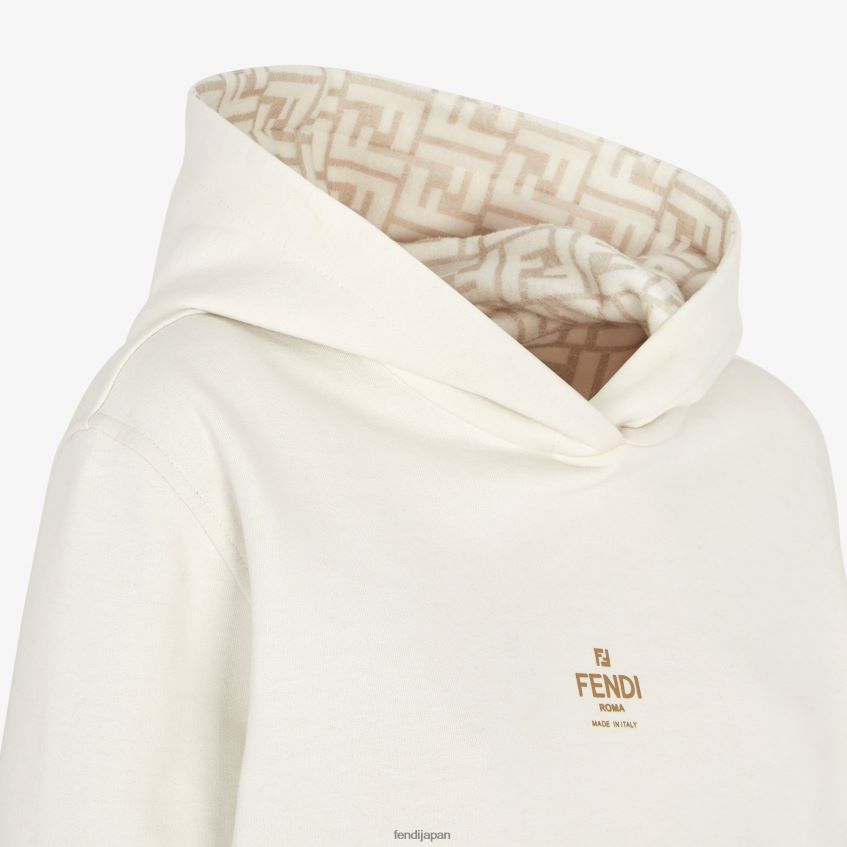 jp Fendi 女性 ジャージスウェットシャツ 白 20L42T1015 衣服