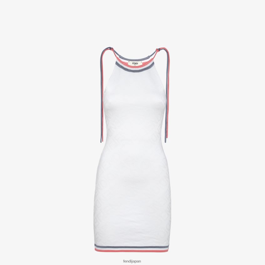jp Fendi 女性 ビスコースドレス 白 20L42T1021 衣服