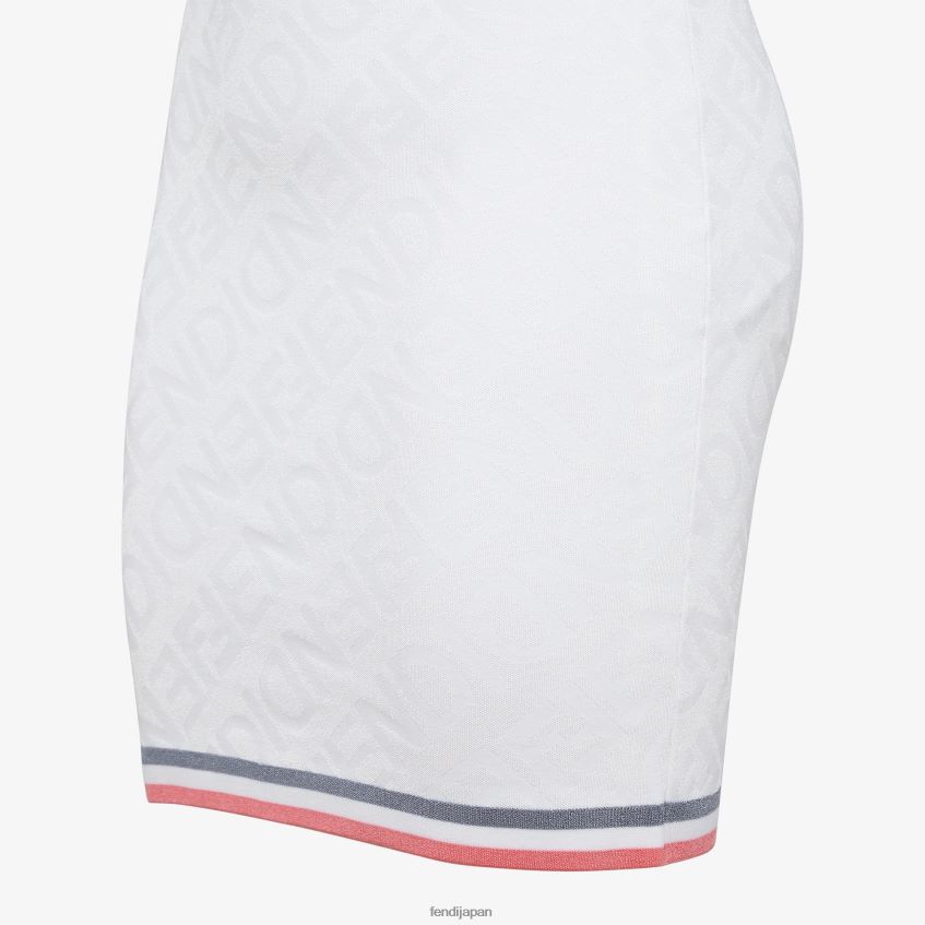 jp Fendi 女性 ビスコースドレス 白 20L42T1021 衣服