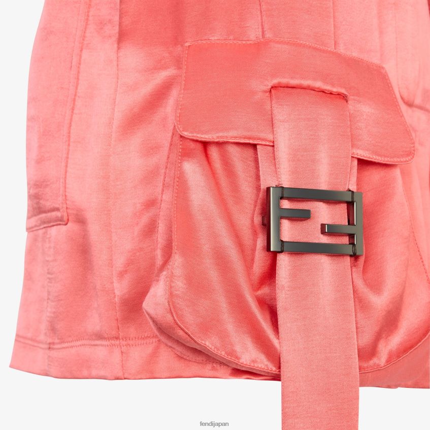 jp Fendi 女性 サテンスカート ピンク 20L42T1026 衣服