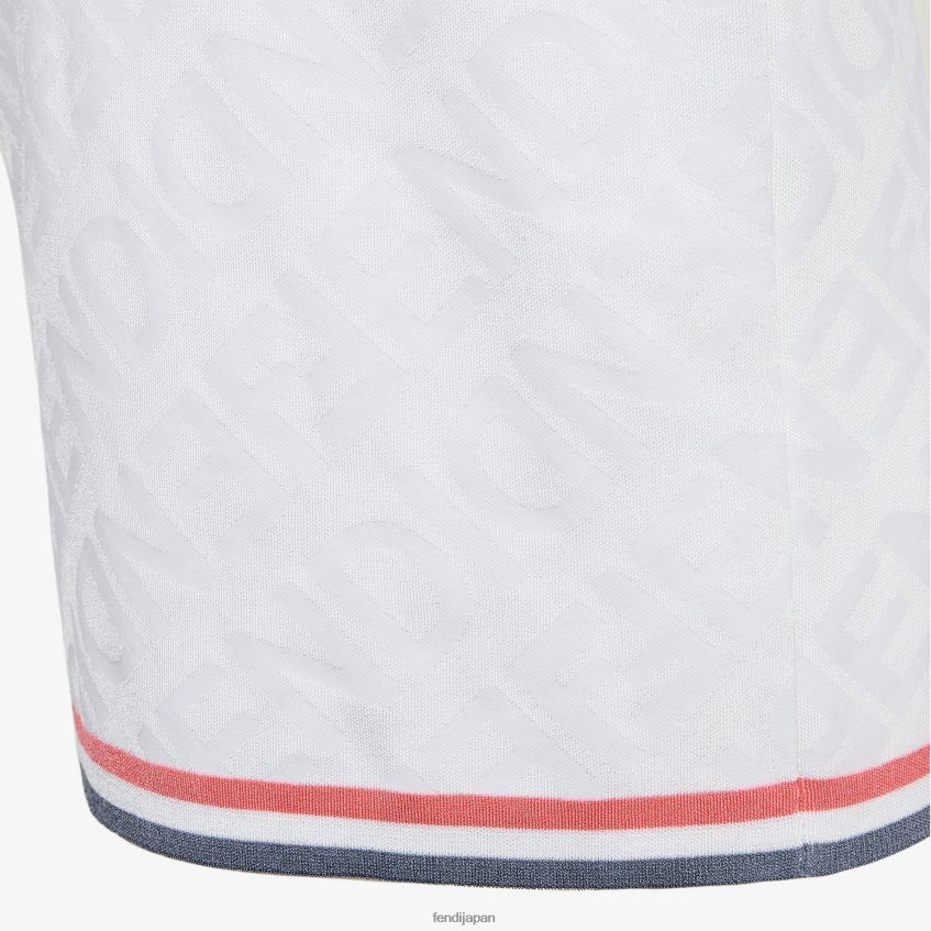jp Fendi 女性 ビスコーススカート 白 20L42T1033 衣服