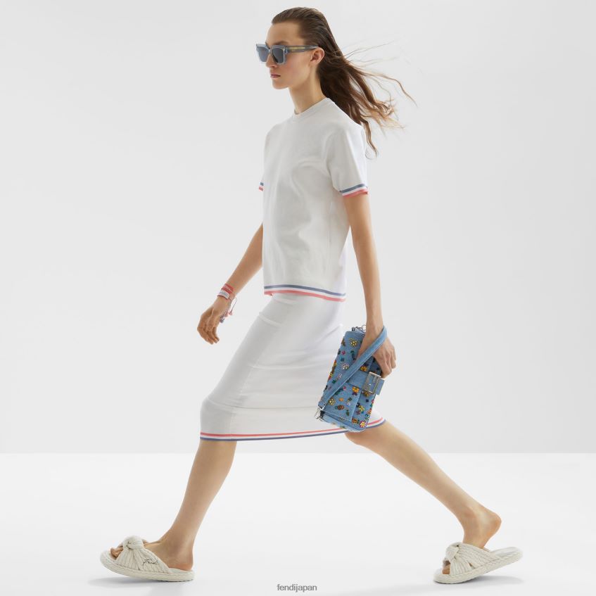 jp Fendi 女性 ビスコースジャンパー 白 20L42T1035 衣服