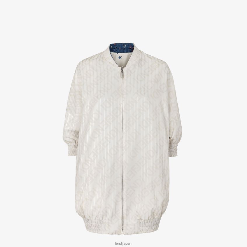 jp Fendi 女性 シルクリバーシブルボンバージャケット 多色 20L42T1043 衣服