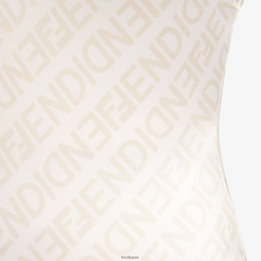 jp Fendi 女性 ライクラ水着 白 20L42T1059 衣服