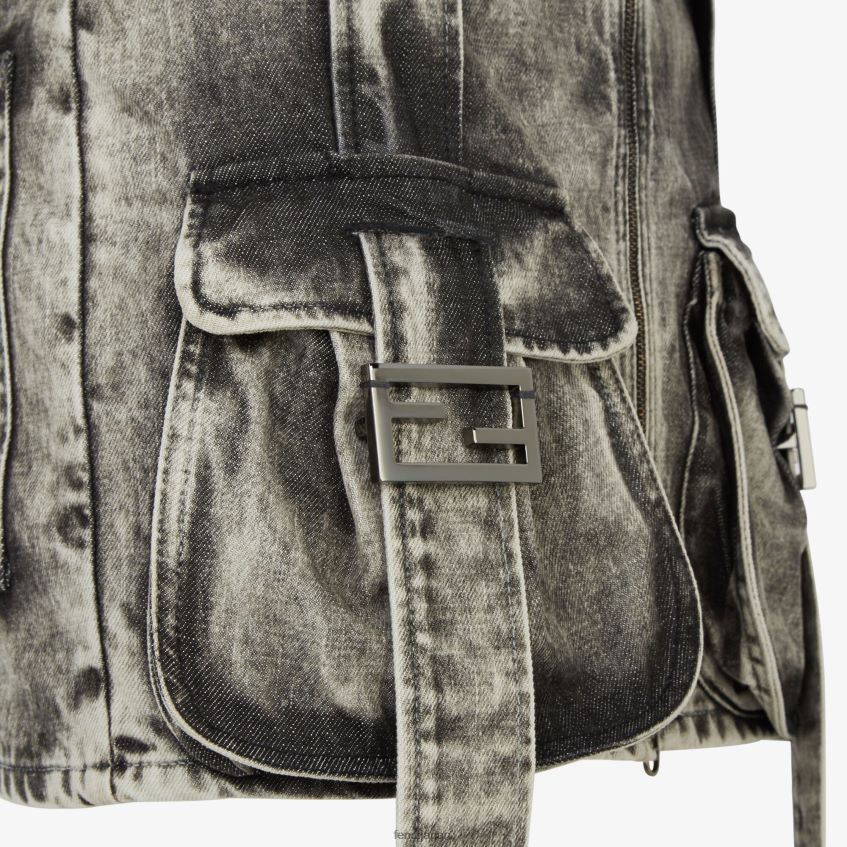 jp Fendi 女性 デニムスカート 黒 20L42T1061 衣服