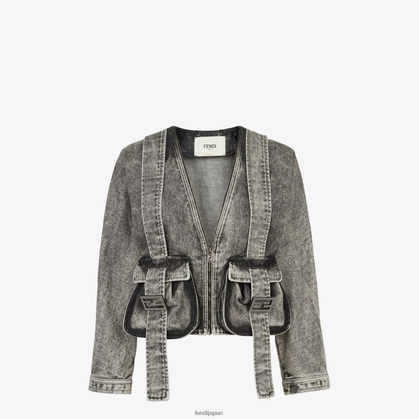 jp Fendi 女性 ジージャン 黒 20L42T1062 衣服