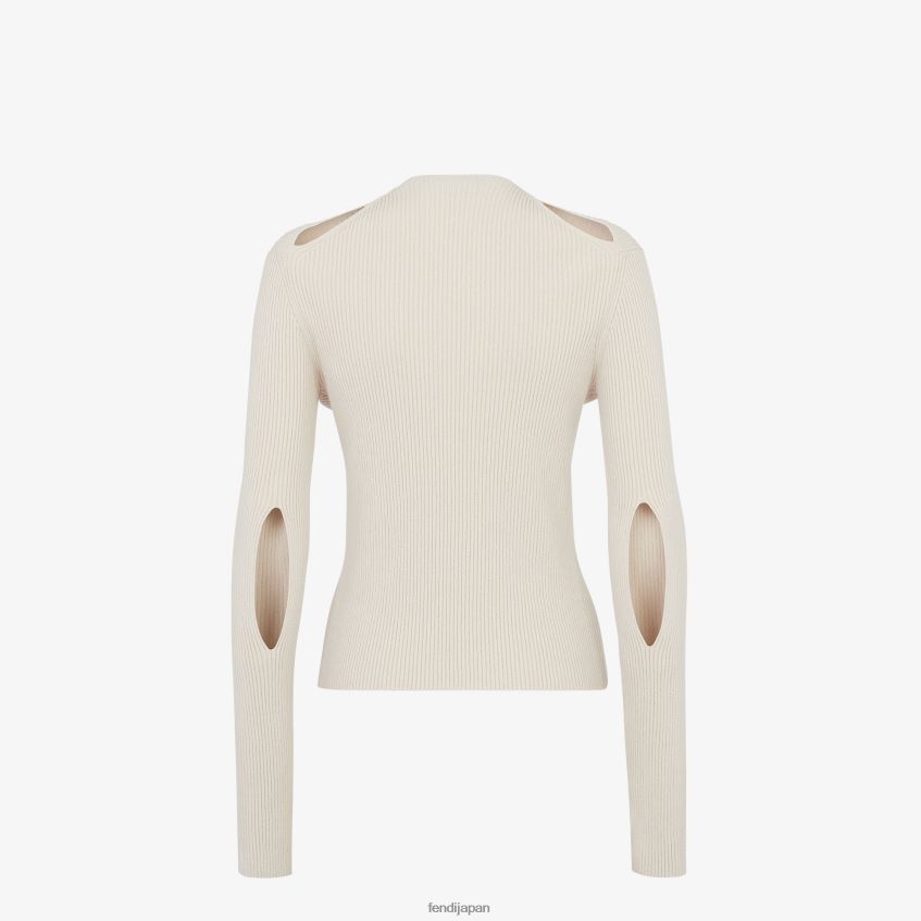 jp Fendi 女性 コットンカーディガン ベージュ 20L42T1064 衣服