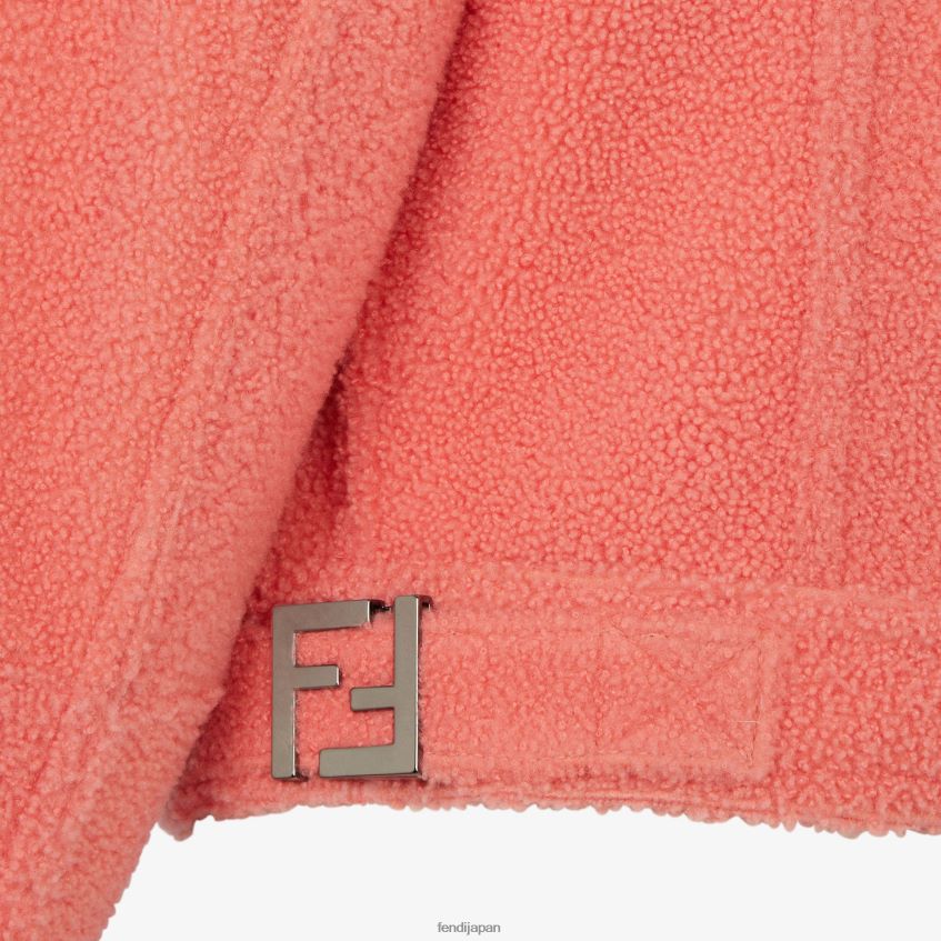 jp Fendi 女性 ムートンジャケット ピンク 20L42T1088 衣服