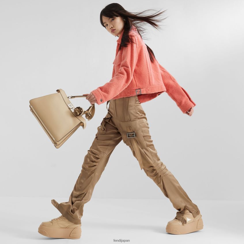 jp Fendi 女性 ムートンジャケット ピンク 20L42T1088 衣服