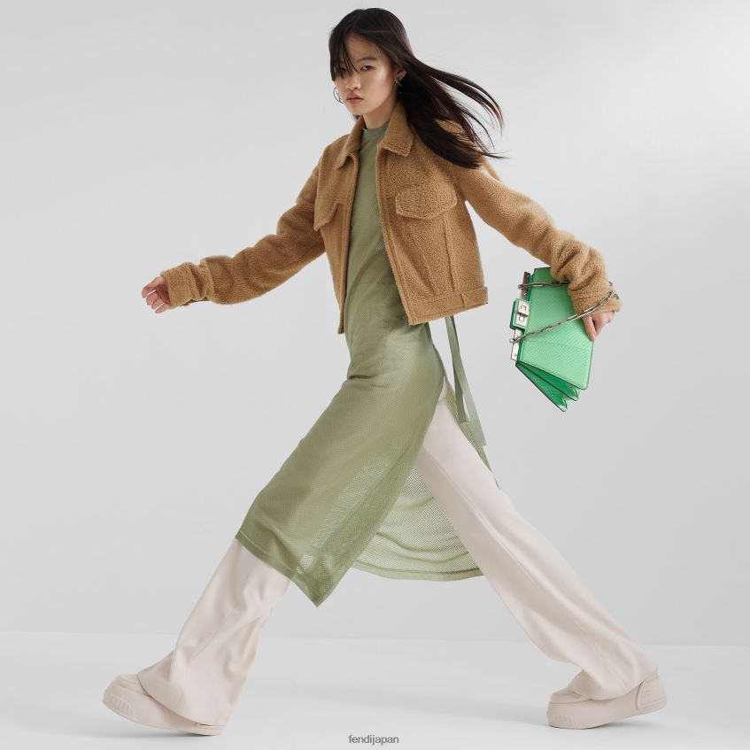 jp Fendi 女性 ムートンジャケット ベージュ 20L42T1091 衣服