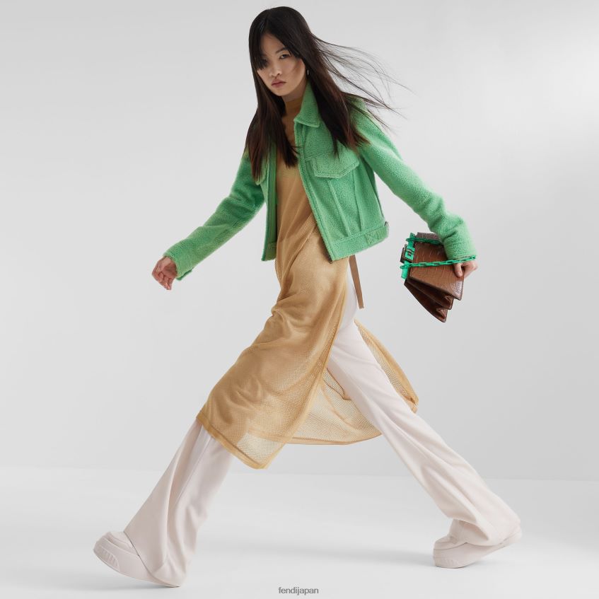 jp Fendi 女性 ムートンジャケット 緑 20L42T1094 衣服