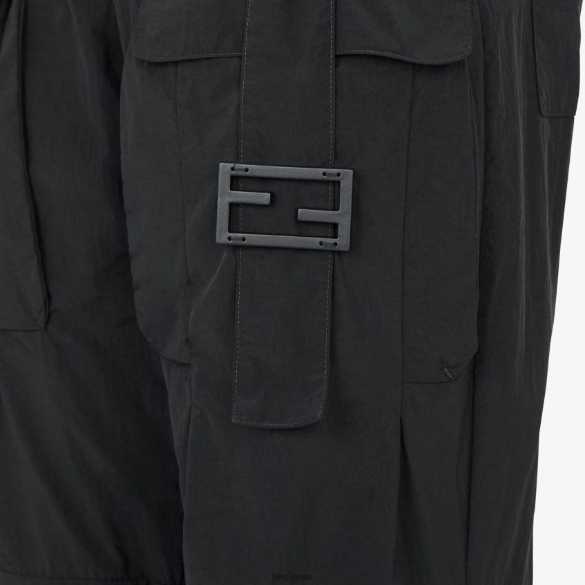 jp Fendi 女性 ナイロンパンツ 黒 20L42T1096 衣服