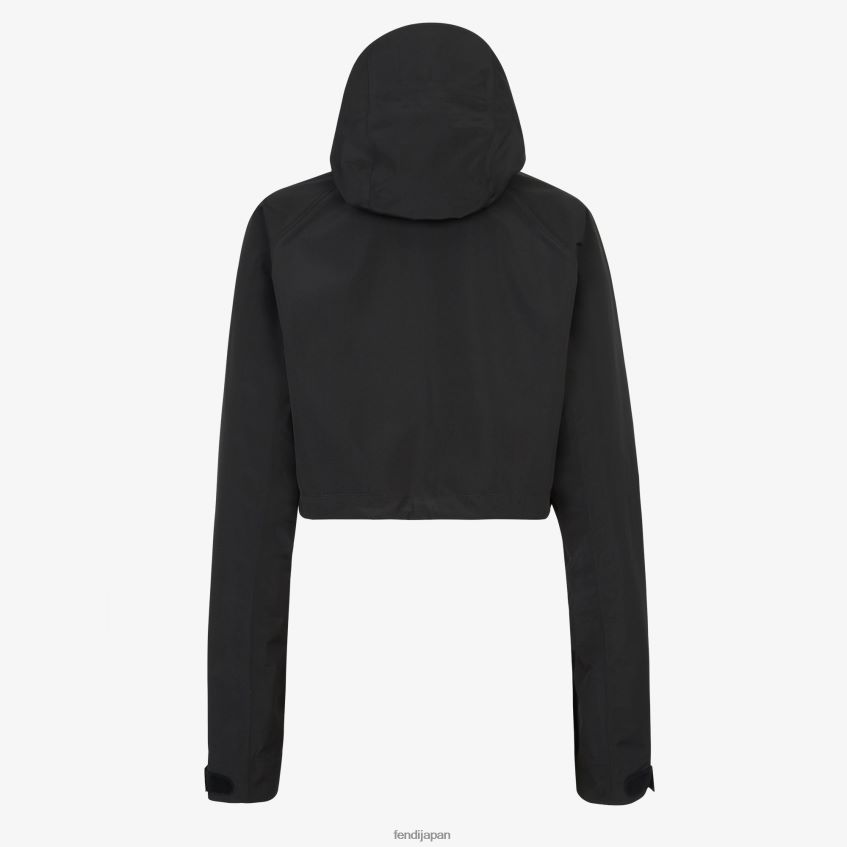 jp Fendi 女性 ナイロンウインドブレーカージャケット 黒 20L42T1097 衣服