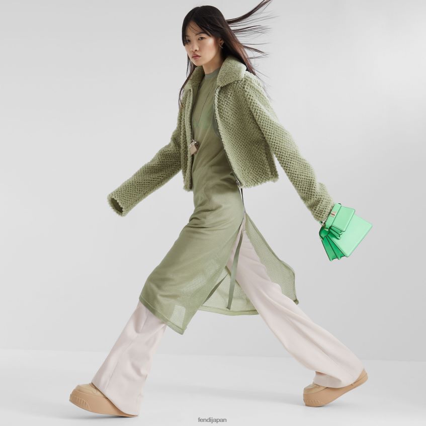 jp Fendi 女性 ムートンジャケット 緑 20L42T1099 衣服