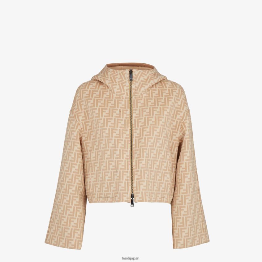 jp Fendi 女性 ウールジャケット ベージュ 20L42T1110 衣服