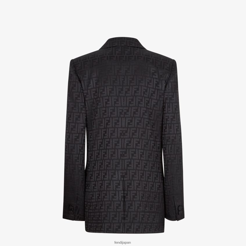 jp Fendi 女性 シルクジャケット 黒 20L42T1131 衣服