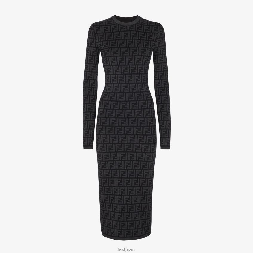 jp Fendi 女性 ジャージードレス 黒 20L42T1142 衣服