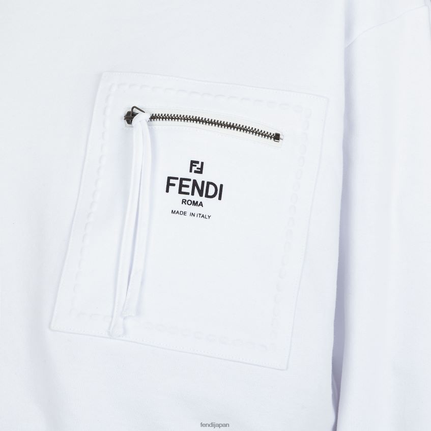 jp Fendi 女性 ジャージスウェットシャツ 白 20L42T1144 衣服