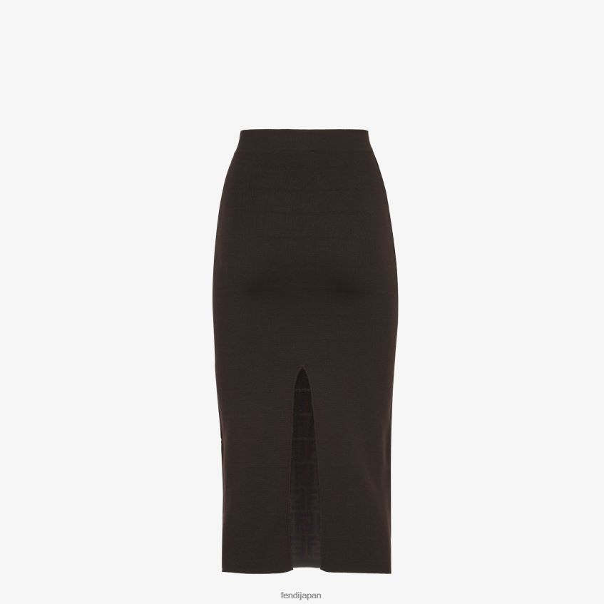 jp Fendi 女性 ニットスカート 茶色 20L42T1156 衣服