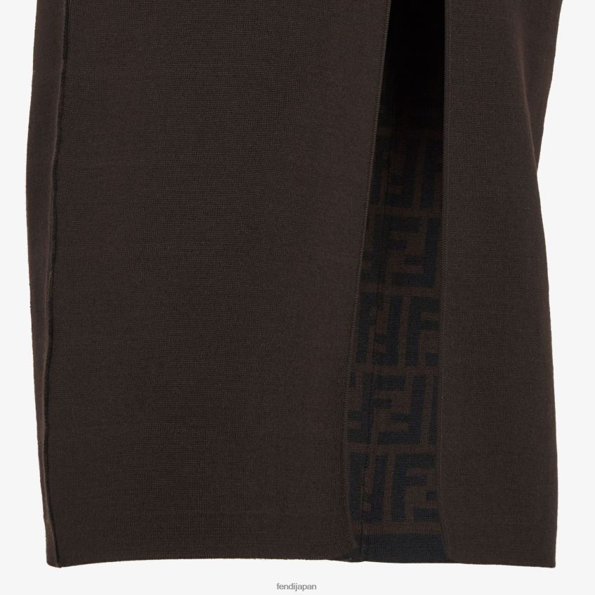jp Fendi 女性 ニットスカート 茶色 20L42T1156 衣服