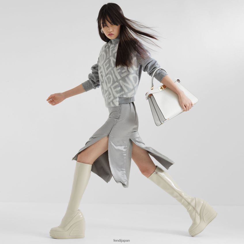 jp Fendi 女性 ミンクボンバージャケット グレー 20L42T1158 衣服