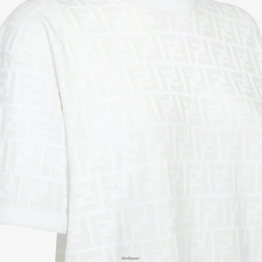 jp Fendi 女性 ビスコースセーター 白 20L42T1162 衣服