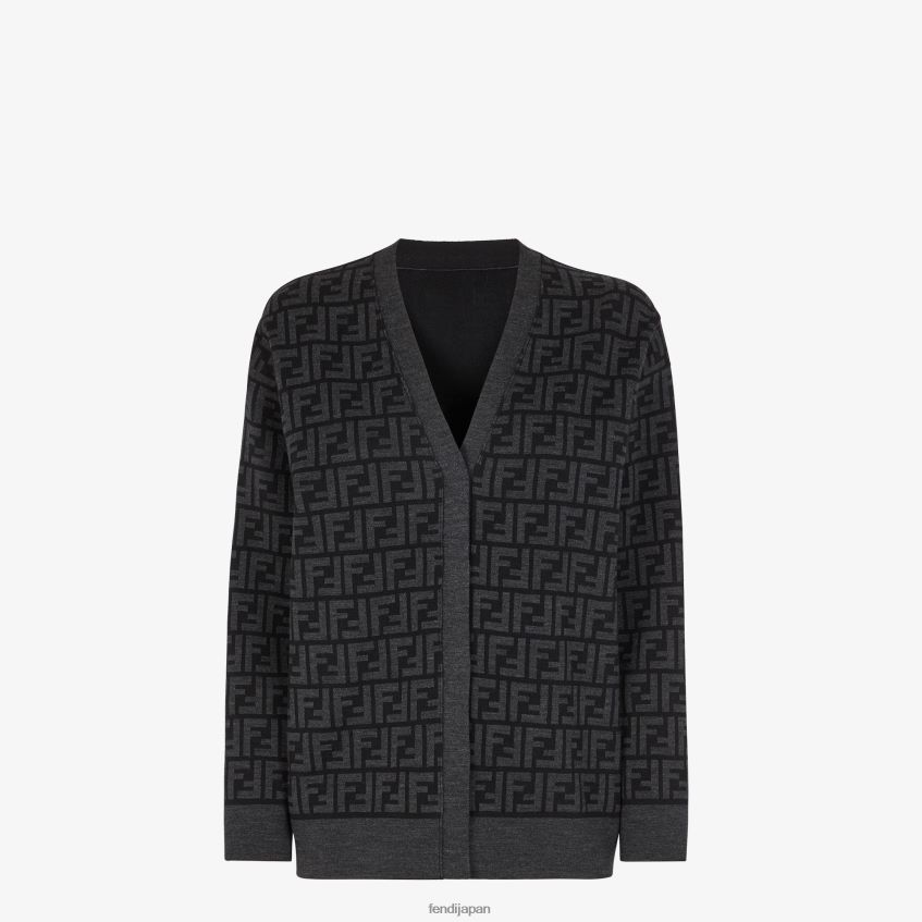 jp Fendi 女性 ニットカーディガン 黒 20L42T1180 衣服