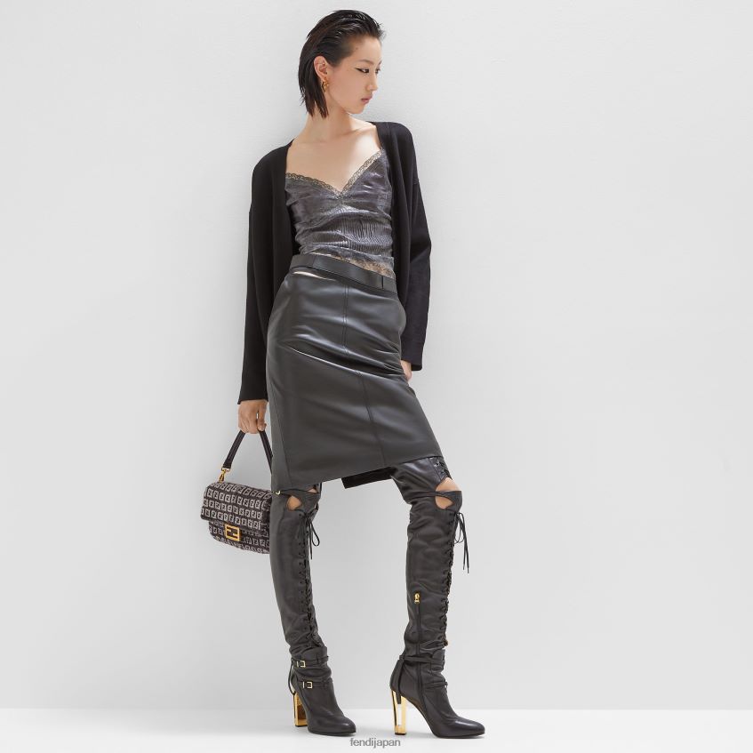 jp Fendi 女性 ニットカーディガン 黒 20L42T1180 衣服