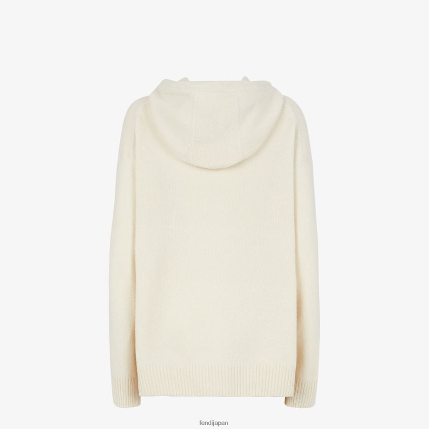 jp Fendi 女性 カシミアセーター 白 20L42T1187 衣服