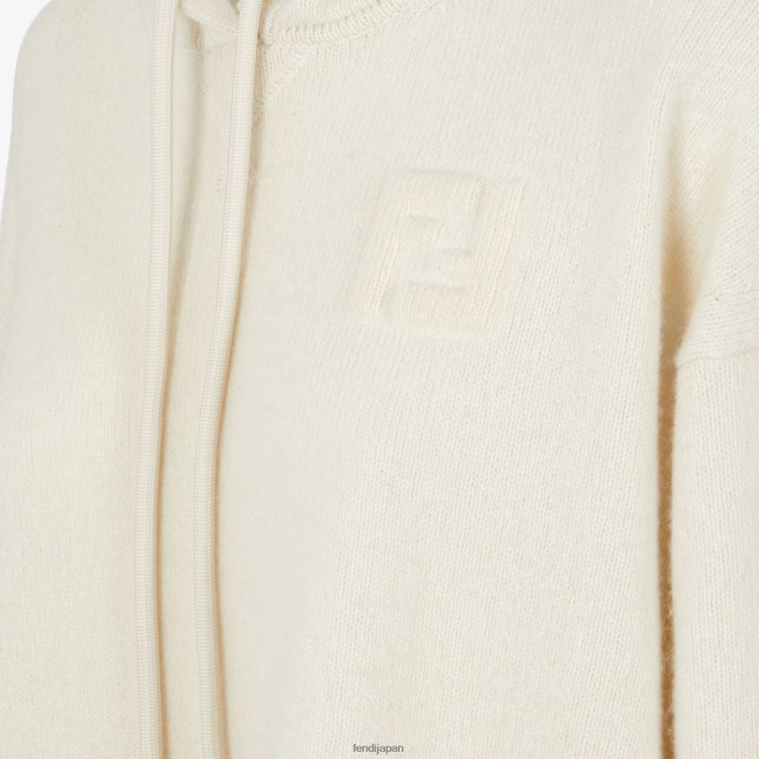 jp Fendi 女性 カシミアセーター 白 20L42T1187 衣服