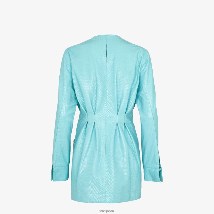 jp Fendi 女性 パイソンドレス ライトブルー 20L42T1189 衣服