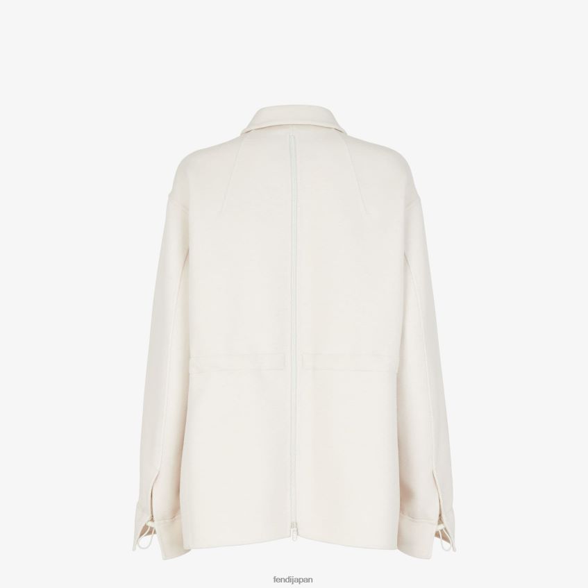 jp Fendi 女性 ウールジャケット 白 20L42T1199 衣服