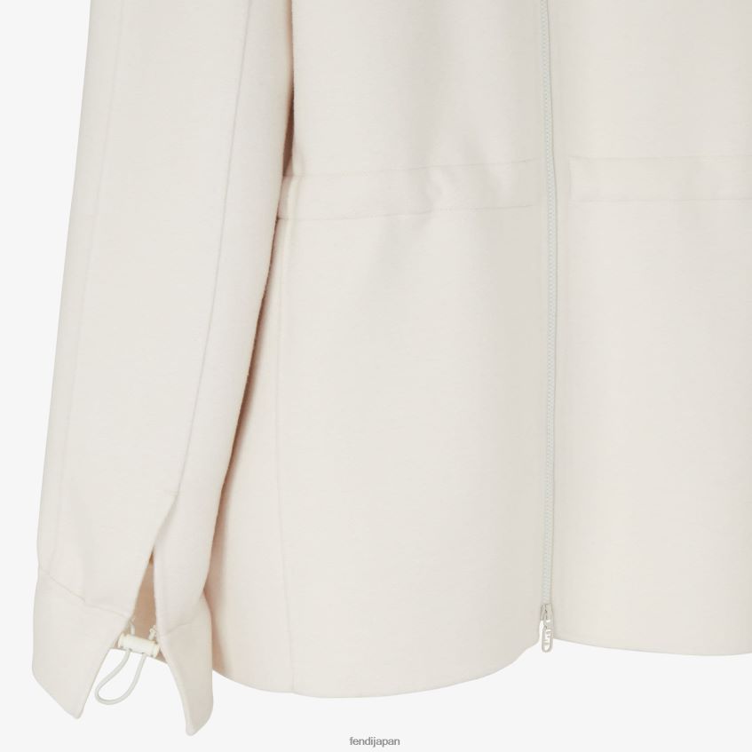 jp Fendi 女性 ウールジャケット 白 20L42T1199 衣服