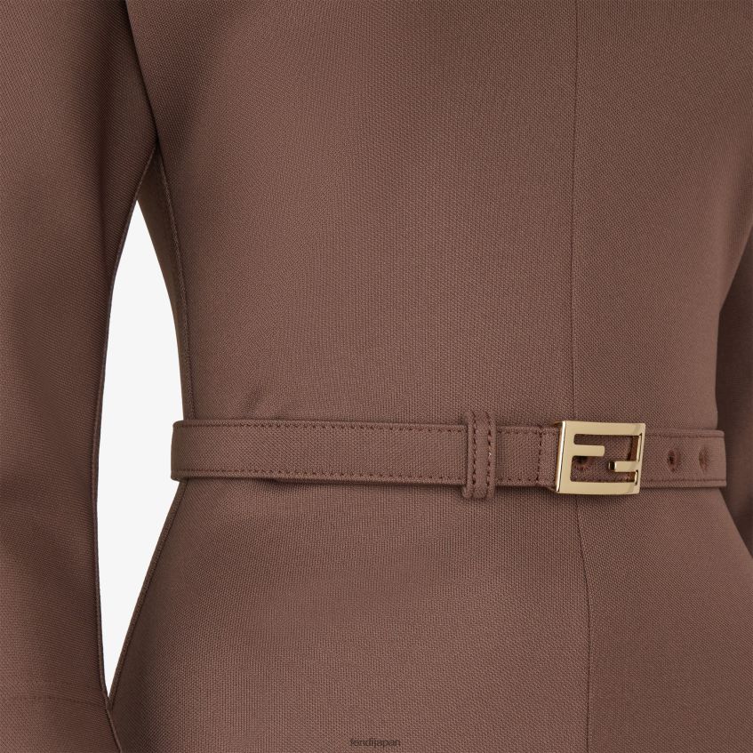 jp Fendi 女性 ジャージードレス 茶色 20L42T1200 衣服