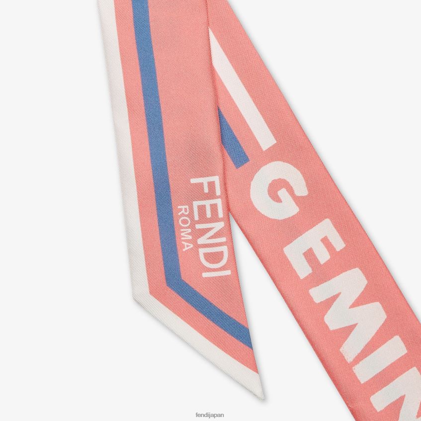 jp Fendi 女性 包み込むようなシルクバンドー ピンク 20L42T120 アクセサリー