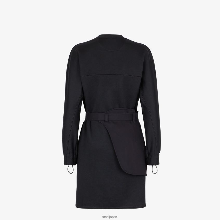 jp Fendi 女性 ジャージードレス 黒 20L42T1222 衣服