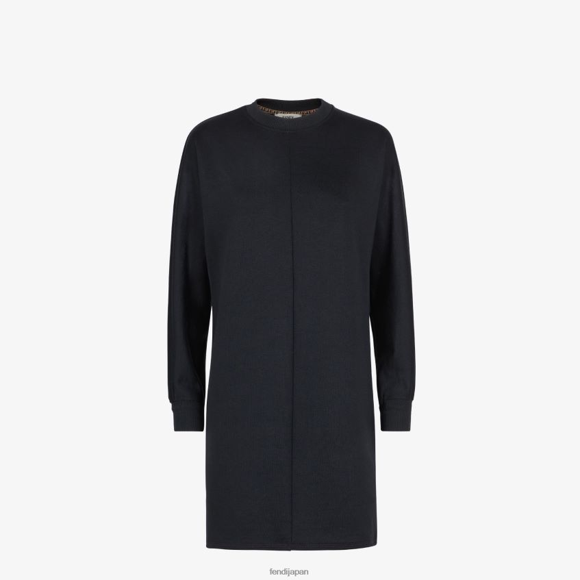 jp Fendi 女性 ジャージードレス 黒 20L42T1222 衣服