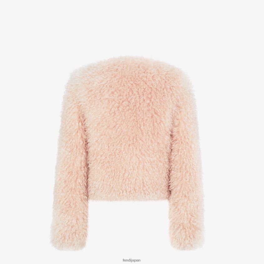 jp Fendi 女性 淡いモヘアのジャケット ピンク 20L42T1227 衣服