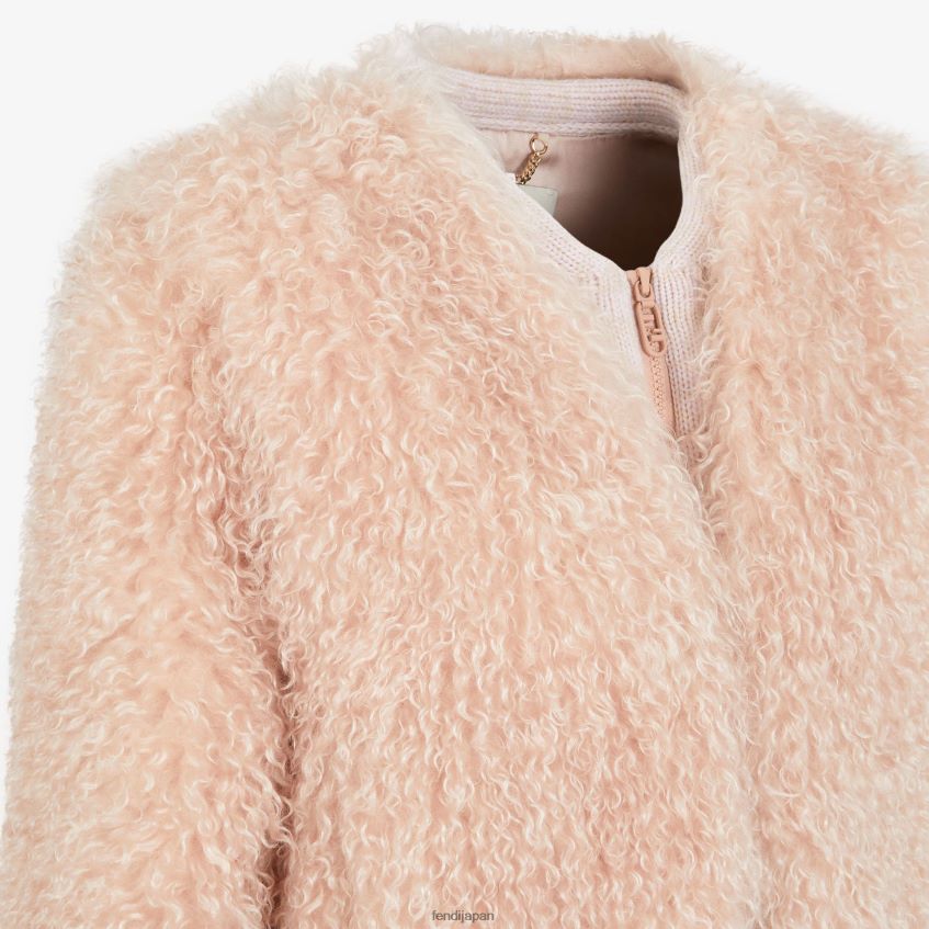jp Fendi 女性 淡いモヘアのジャケット ピンク 20L42T1227 衣服