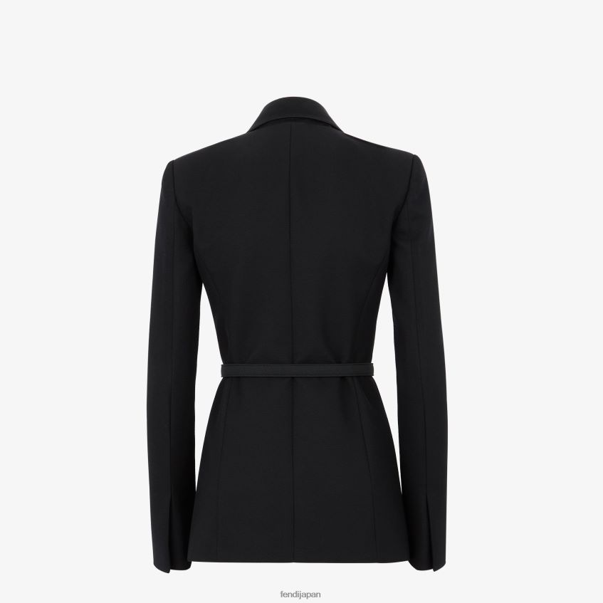 jp Fendi 女性 ウールジャケット 黒 20L42T1232 衣服