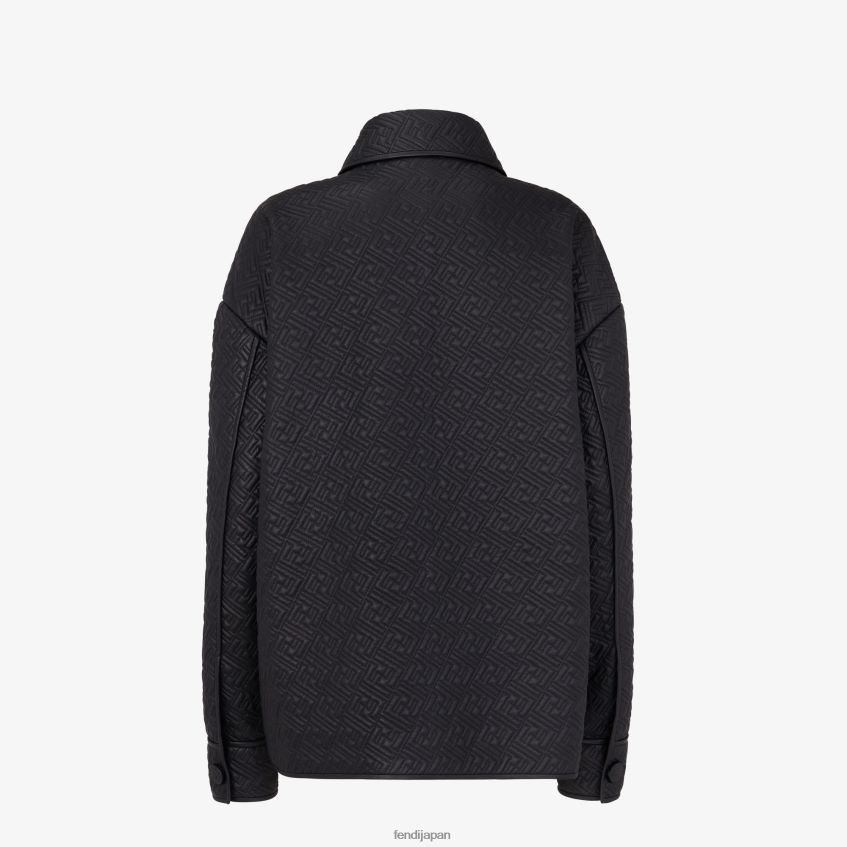 jp Fendi 女性 ナッパレザーの定番ジャケット 黒 20L42T1236 衣服