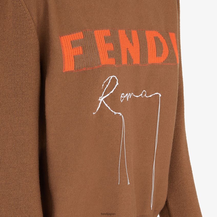 jp Fendi 女性 カシミアジャンパー 茶色 20L42T1248 衣服