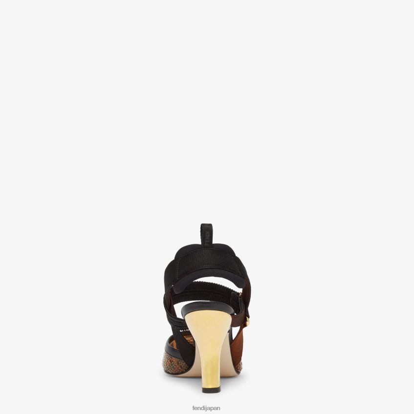 jp Fendi 女性 メッシュハイヒールスリングバック ピンク 20L42T1284 靴