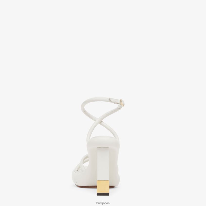 jp Fendi 女性 ナッパレザーサンダル 白 20L42T1295 靴