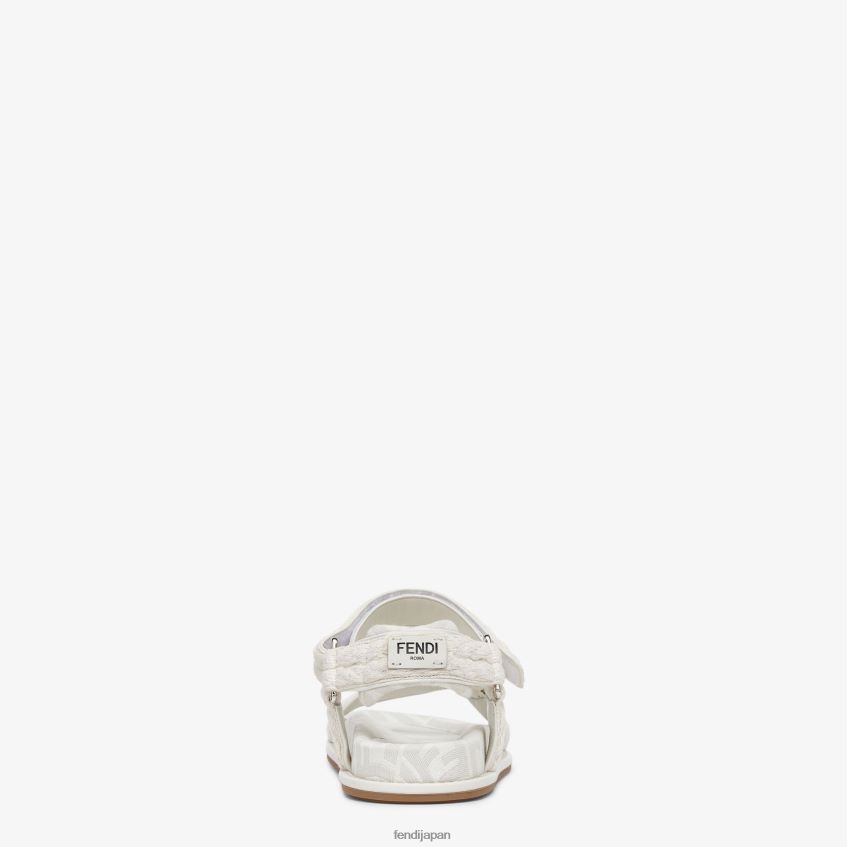 jp Fendi 女性 ファブリックサンダル ベージュ 20L42T1297 靴