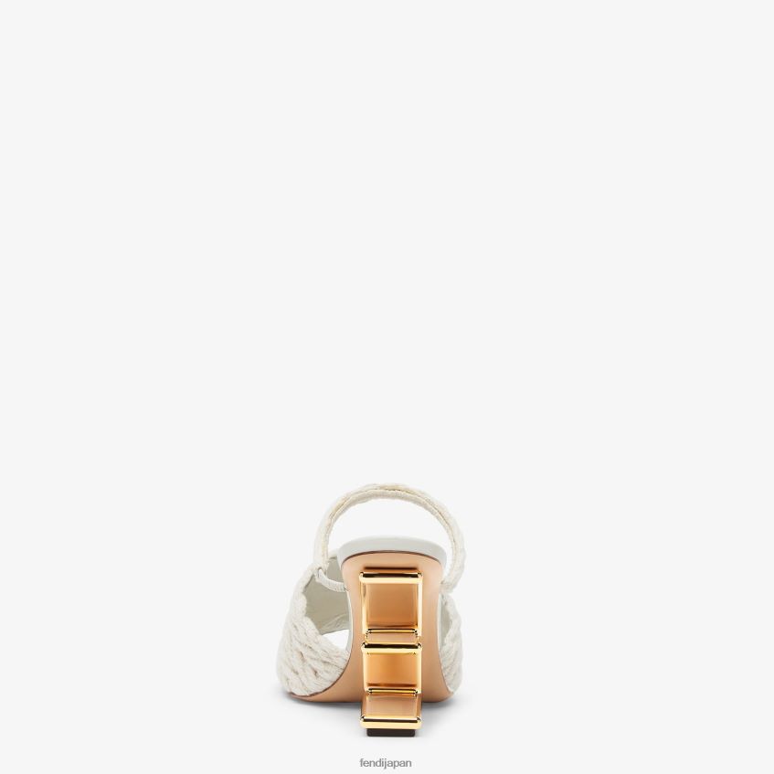 jp Fendi 女性 布製ハイヒールサンダル ベージュ 20L42T1309 靴
